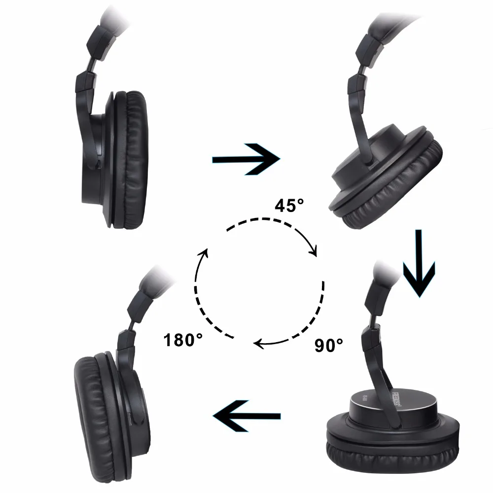 Freeboss FB 888 Over ear закрытым 45 мм драйверы односторонняя съемный кабель 3 5 штекер 6 35