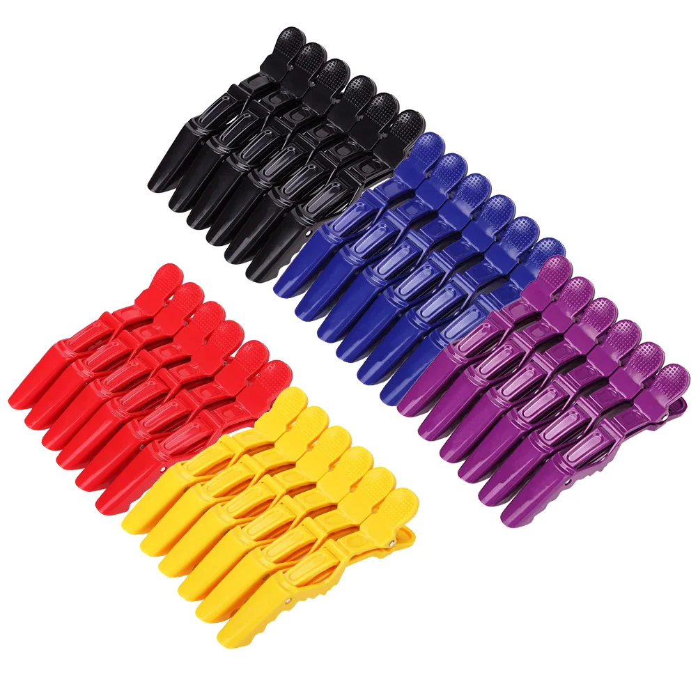 30 pcs Crocodile Hair Clip Salon Hairdressing Styling Accessories Sectioning Clips Barber's Tools for Home DIY Perm Make up