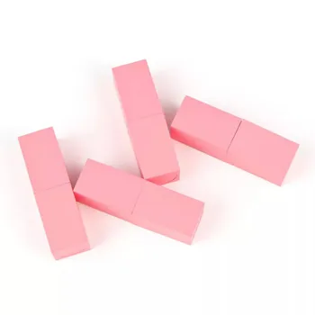 

Empty Lip Balm Tube 12.1mm Square Matte Pink Lipstick Tube Empty Pink Matte Square Lip Balm Packaging Cosmetic Container 50pcs