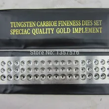 Вольфрамовый Карбид золотистый, серебристый, металлический провод Drawplate, полукруглый Карбид drawplate отверстие размер 0,26-2,80, 39 отверстий