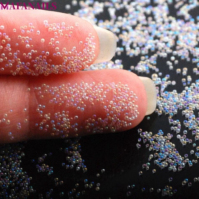 Caviar Beads Mix Design Nail Art  Color Glass Caviar Nail Beads - 1jar  Beads Crystal - Aliexpress