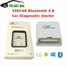 Новейший Viecar 4,0 ELM327 Bluetooth V4.0 OBD2 автомобильный диагностический инструмент ELM 327 V1.5 OBDII сканера штрих-кода для ios, Android и Windows