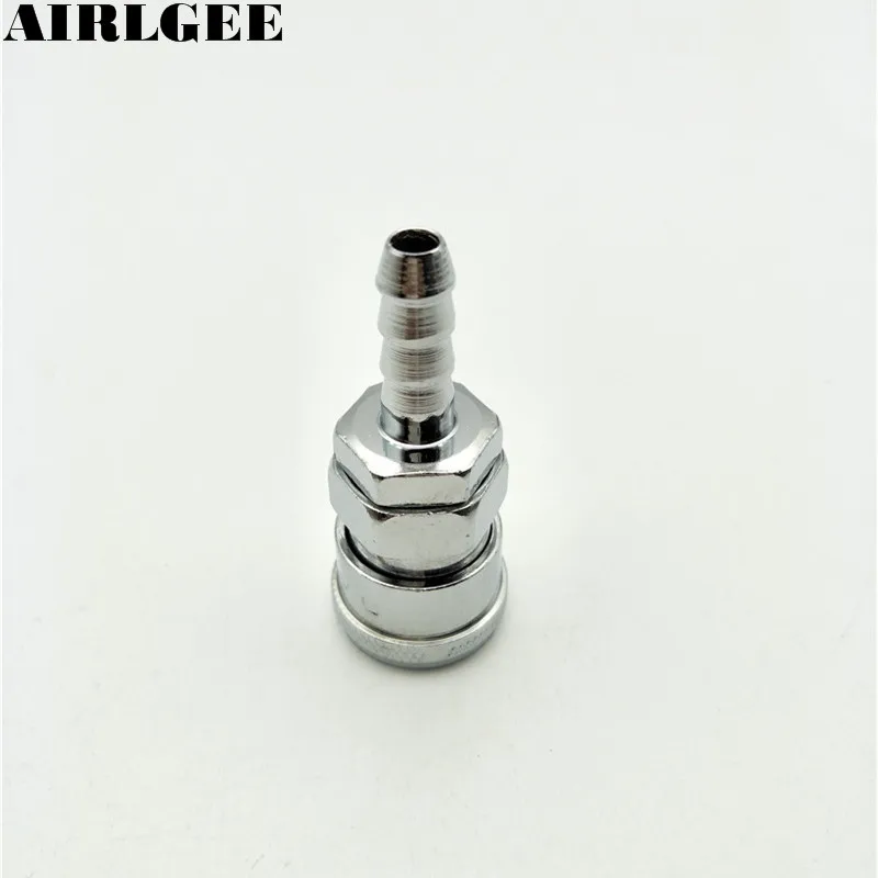 Buy SH 20 Pneumatic Air Pressure Piping 8mm Metal Quick Coupler Silver Tone