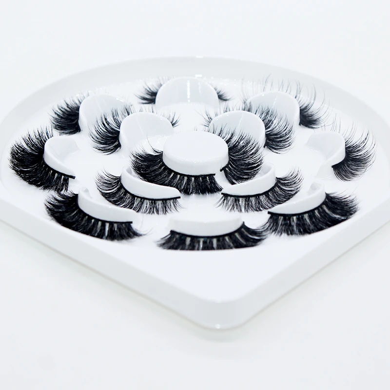 7pairs 3D Thick Mink Eyelashes Fake Lashes Long Makeup Mink Lashes Eyelash Extension False Eyelashes Mixed model