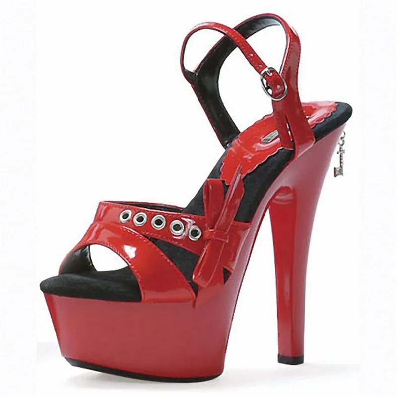 

Manufacturers selling lady ultra high heels 15 cm high temperament beautiful lady applicable platform sandals