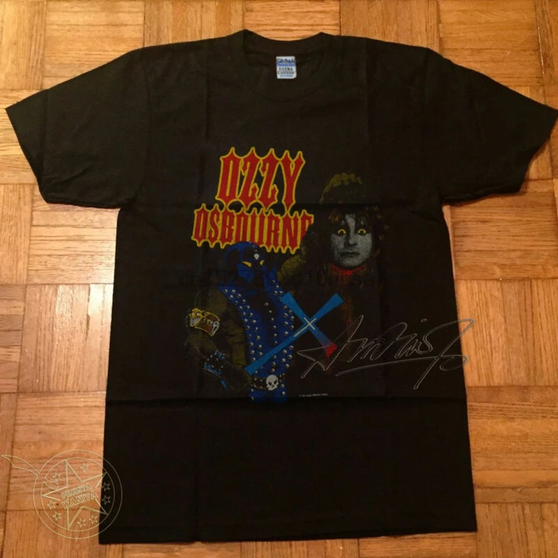 Винтажная Футболка 1982 OZZY osborn концертный тур 80s перепринт размер S-5XL | Мужская