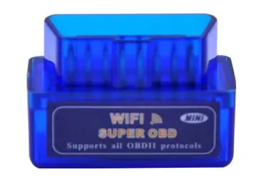 100 шт./лот мини ELM327 Wi-Fi V1.5 по каналам OBDII/OBD2 Авто сканер инструмент Поддержка Android и IOS Системы ELM 327 Wi-Fi Поддержка протоколы OBD II - Цвет: Blue