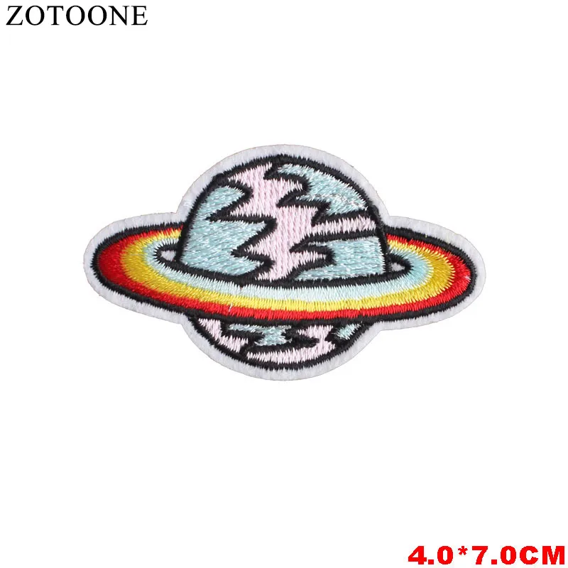 ZOTOONE Wild Planet железные нашивки для одежды Красочные космические аппликации на детской одежде Diy декоративные аппликации для детей - Цвет: 1445