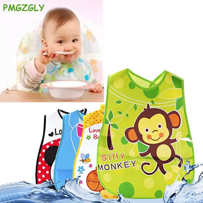 

Baby Kids Cute Cartoon EVA Bibs Waterproof Bandana Silicone Children Baby Bibs Boys Girls Infants Burp Clothes Feeding Care