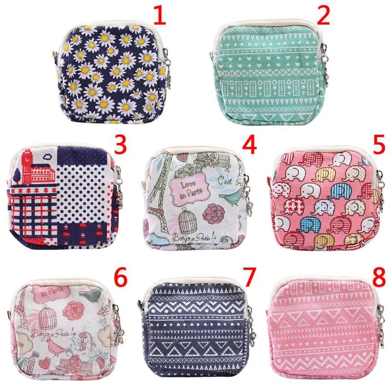 

Lovely Women Girl Cute Sanitary Pad Organizer Purse Holder Napkin Towel Storage Bags Cosmetic Pouch Case Sanitary Napkin Bag
