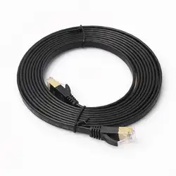 Высокое качество 3 м Тера Гранд-cat7 10 Gigabit Ethernet ультра плоский соединительный кабель сетевой кабель Разъем для модема маршрутизатор sep24