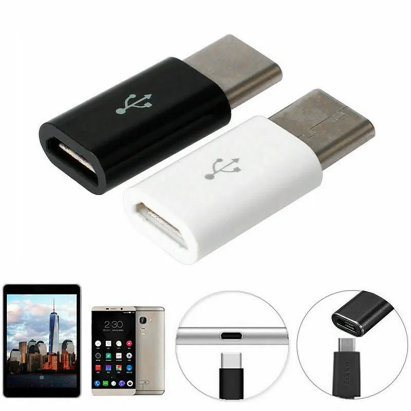 

2 Color Optional OTG Android Type-C Male To Micro USB Female Adapter Type-C Interface Mobile Phone Data Line Charging Converter