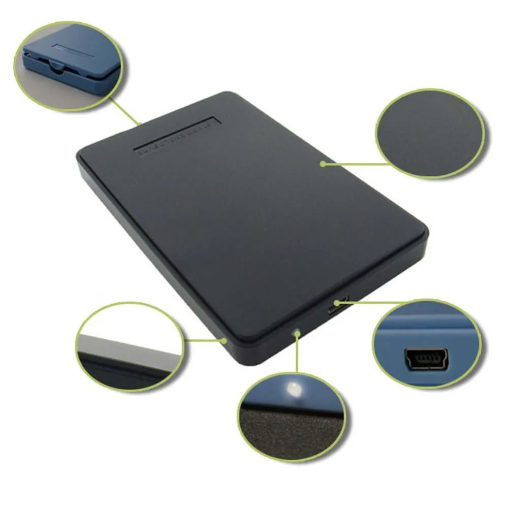 Внешний жесткий диск USB 2 0 5 дюйма SATA HDD мобильный коробка чехлы для ноутбука hdd caddy