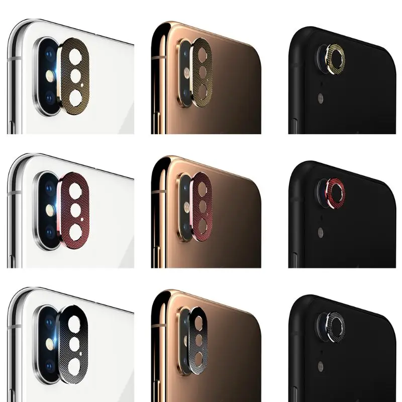 

Rear Back Lens Protector Case Protective Ring Bumper Full Cover Metal Camera Guard Circle for Apple iPhone X/ XR/ XS/ XS Max