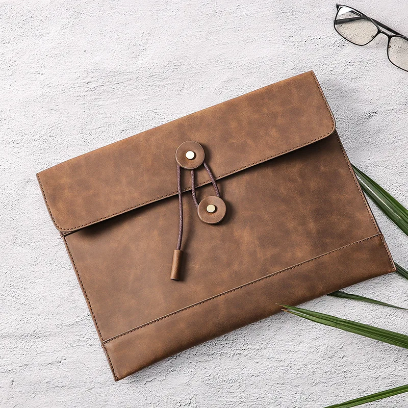 

work bag Envelope book Clutch Bag A4 Data file office bags for men mannen werktas portafolio briefcase PU leather thin Package