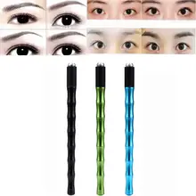 Брови татуировки ручка Перманентный макияж ручной микроблейдинг бровей Карандаш для бровей татуировки ручка-держатель игл 2MY26