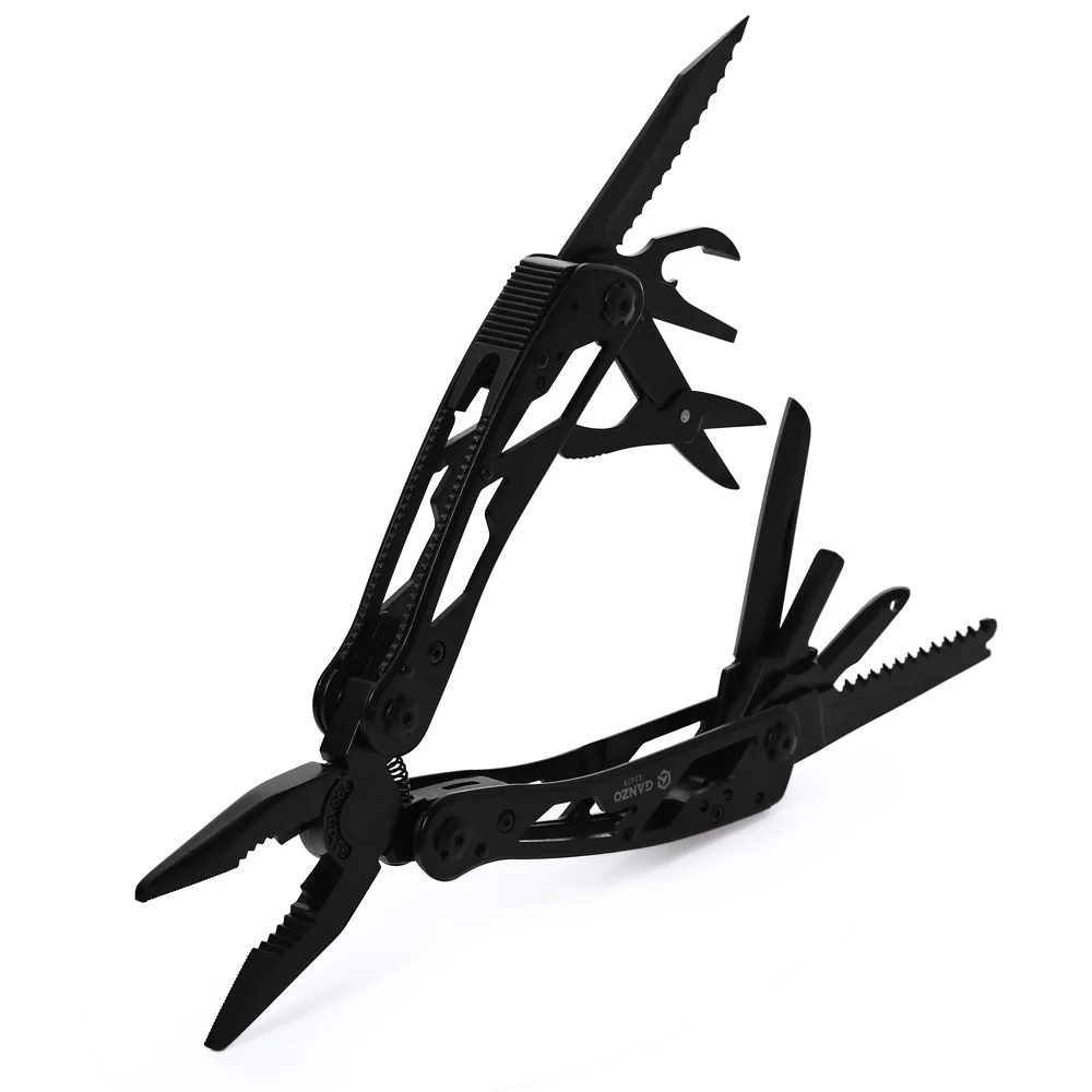 

Ganzo Multi Plier G202B 24 Tool in One Hand Tool Convenient Screwdriver Kit Portable Stainless Steel Pocket Folding Knife pliers