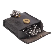 Зеленый мир 1 шт./лот Рогатка стальная шаровая сумка, магнитный охотничий кожаный карман, открытый стальной чехол