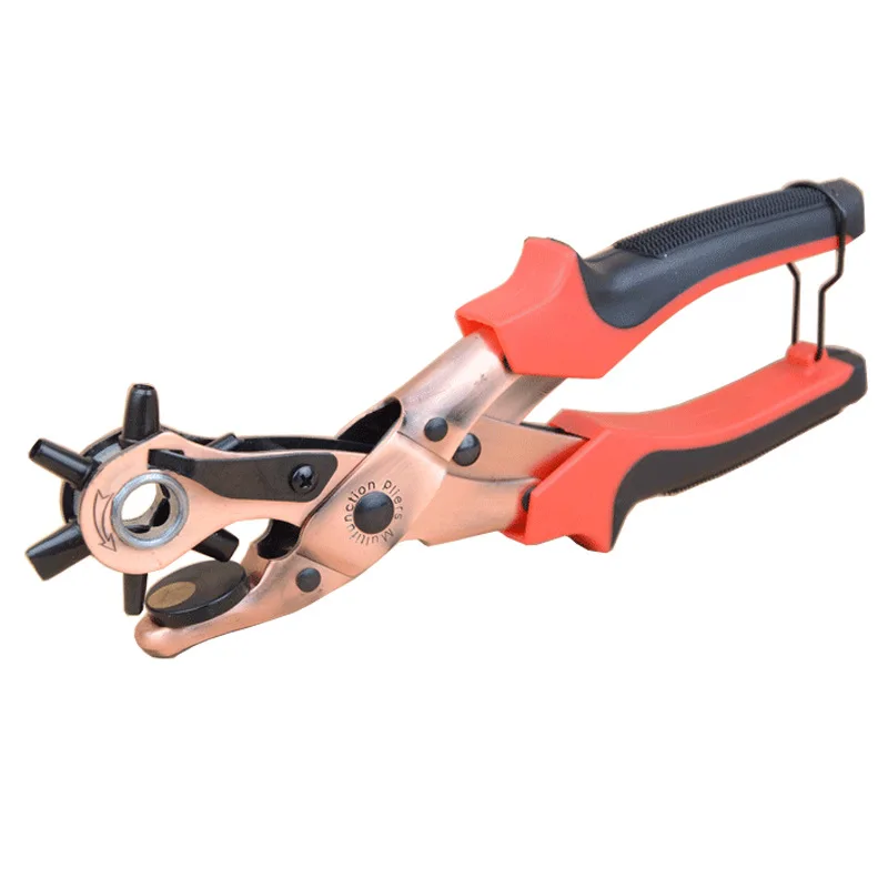 Multi Function Portable Belt Punch Clamp Leather Puncher Professional