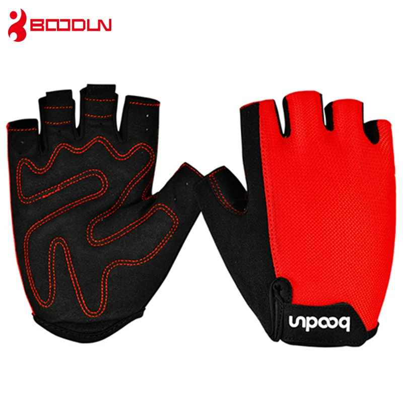 Boodun Новый Фитнес перчатки дышащий половины пальцев Для мужчин тренажерный зал перчатки гантели упражнения Для женщин спортивной