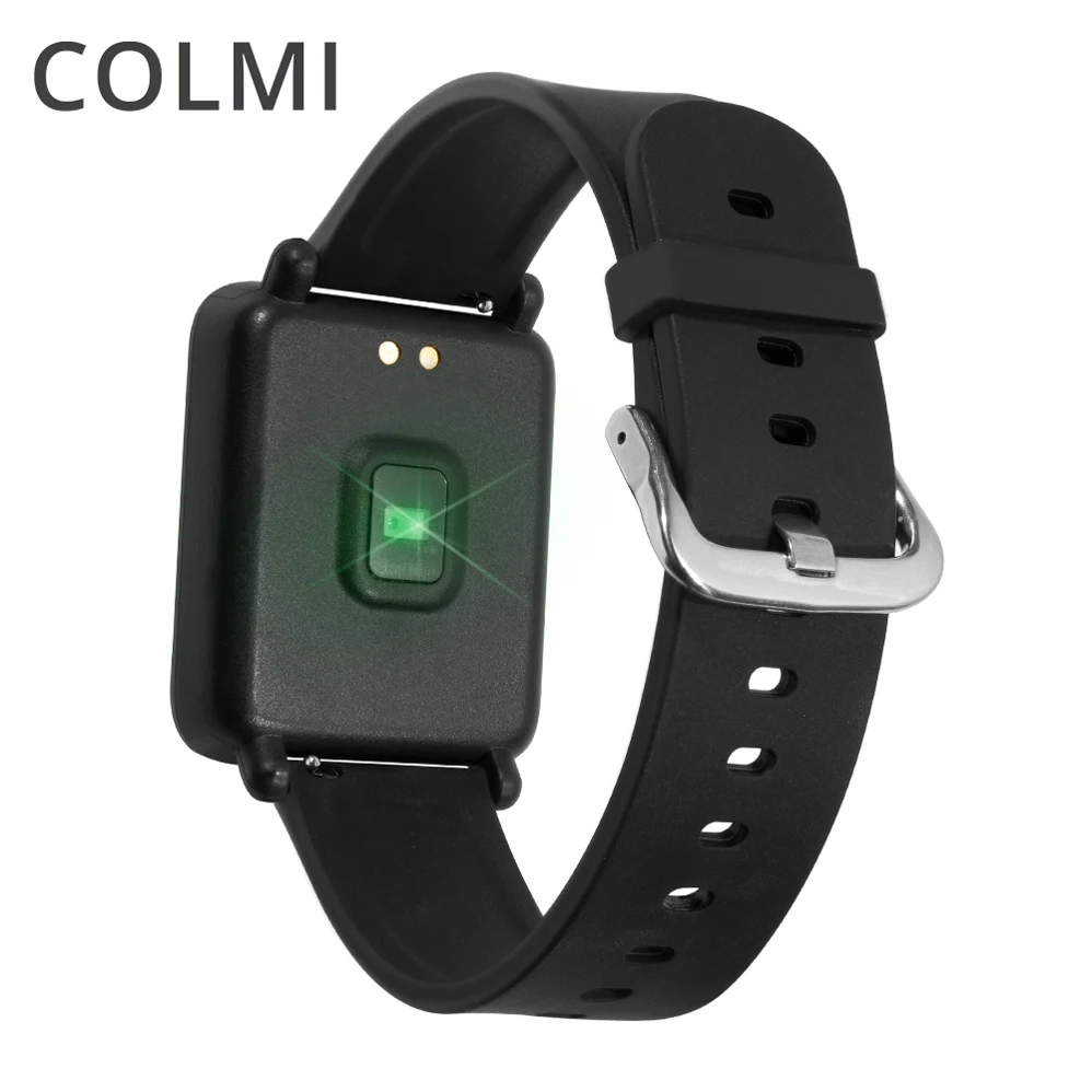 Смарт браслет COLMI пульсометр фитнес кровяное давление IP68 водонепроницаемые