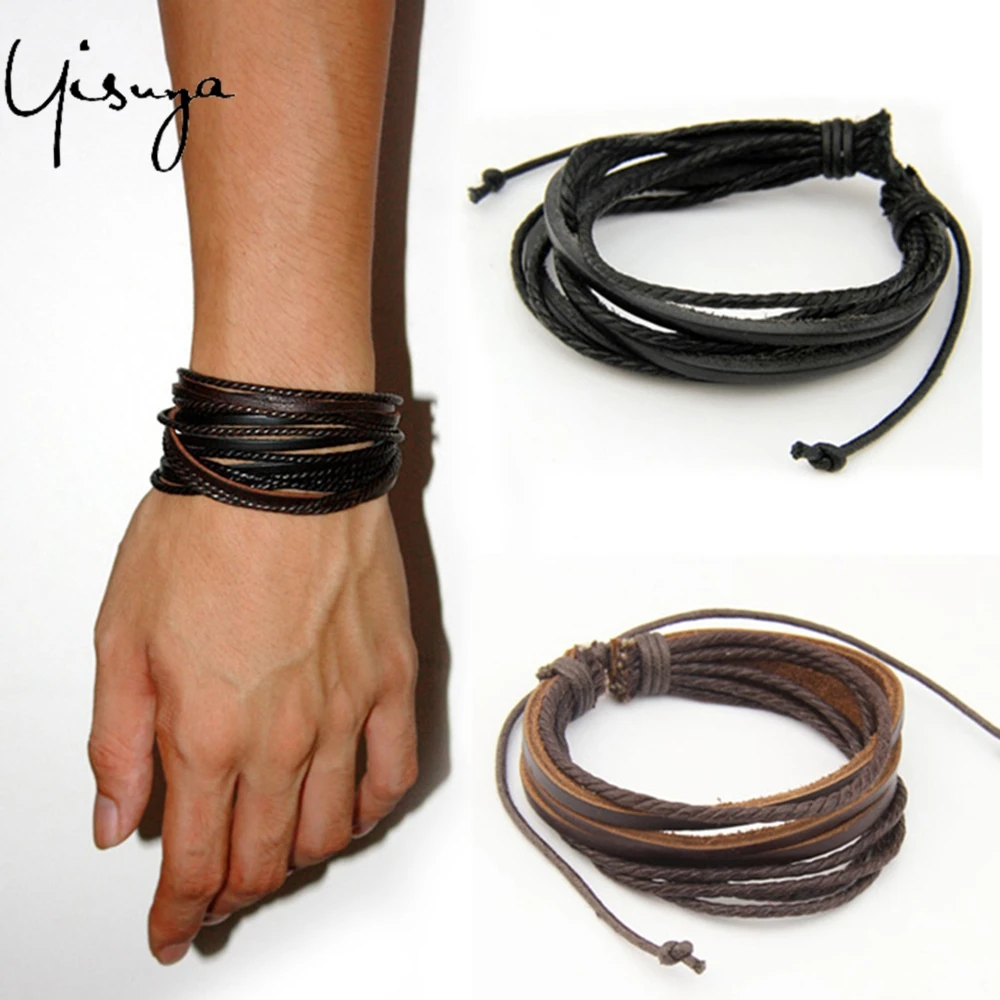 

Trendy Elastic Hemp Rope Bracelets Unisex Female Leather Bangle Chain Casual Simple Charm Bracelets
