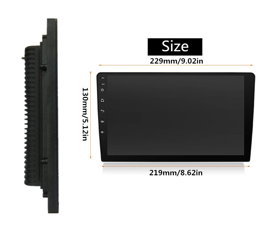 Sale For 08-16 Hyundai Elantra 9" 2DIN Quad-Core 2+32G Car Stereo Radio GPS Wifi 4G LTE BT DAB Mirror Link OBD Android 6.0 1