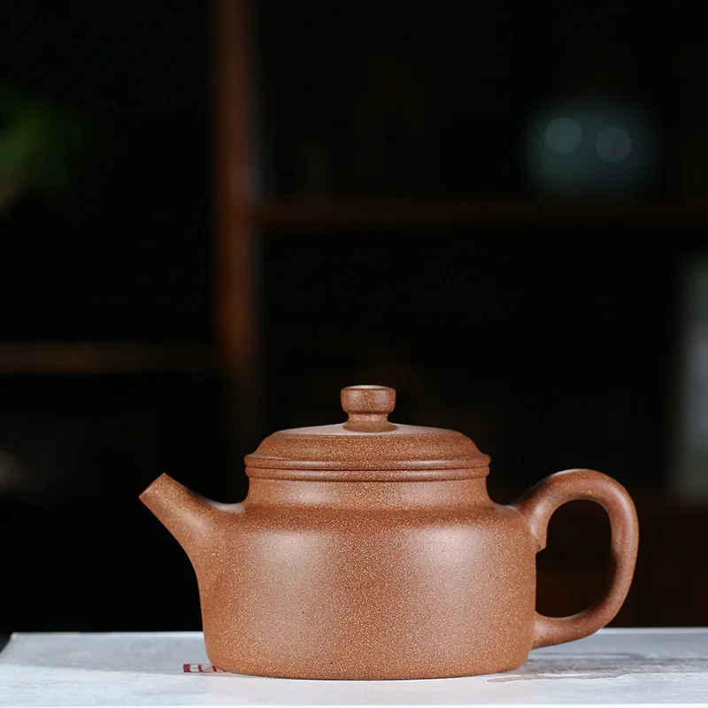 

Pottery Teapot Quality Goods Full Manual High Quality Peach Blossom Mud Clock Pot Kungfu Online Teapot Tea Set Gift Suit