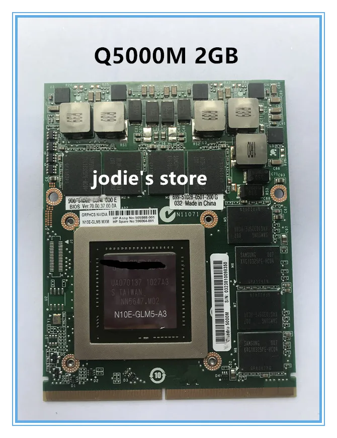 gb para Dell Quadro Vídeo Gráfico Placa Vga Mxm3.0 2 Portátil M6600 M15x hp 8760 w 5000m Q5000m N10e-glm5-a3