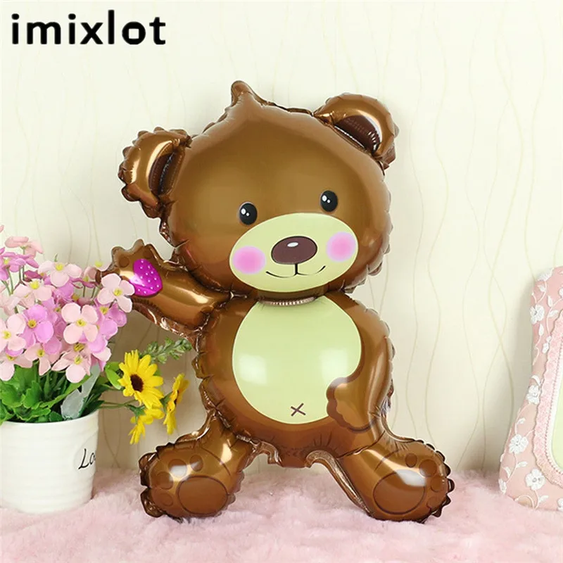 Imixlot 4 шт милый мини медведь латексные шары Гелий для свадьбы и дня рождения