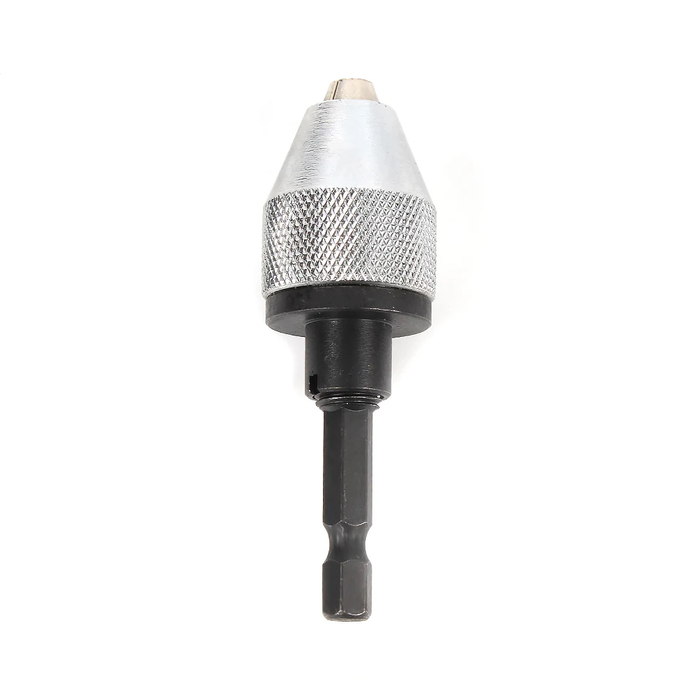 

1/4" Keyless 0.3-6.5mm Drill Bit Chuck Hex Shank Adapter Converter Quick Change Tools Woodworking Drilling Three - jaw chuck