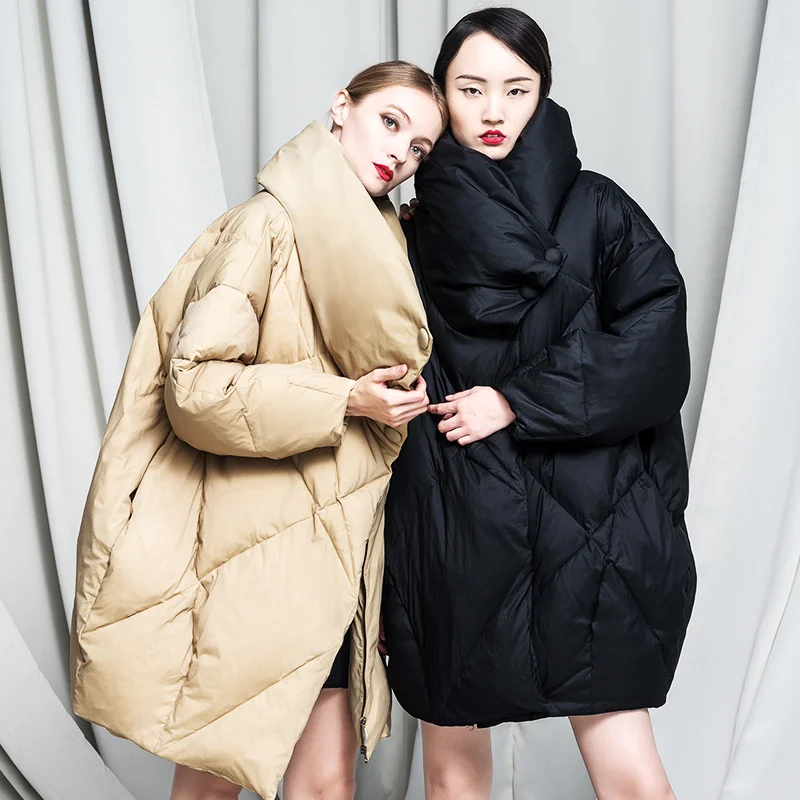 Efatzp Longues Vers Piste Veste Date Épais Doux Chaude 2017 Duvet Le D'oie Longue Bas Femmes Manches Hiver De Section Mode B1xBq7wr