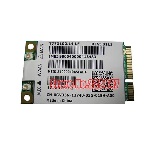 for Dell DW 5620 DW5620 GOBI2000 UN2420 3G WWAN Wireless Card GSM