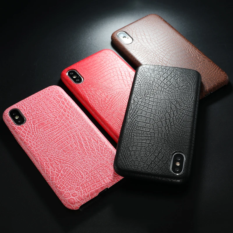 PU Leather Pattern Phone Case for iphone 6 6s 7 8 plus Case Back Cover For iphone X xs max XR Case (3)