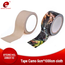 Элемент 5 см x 10 м Камуфляж Армия нетканые пластырная повязка самоклеющиеся Кемпинг Камуфляжная Лента для охоты принадлежности для охоты EX389
