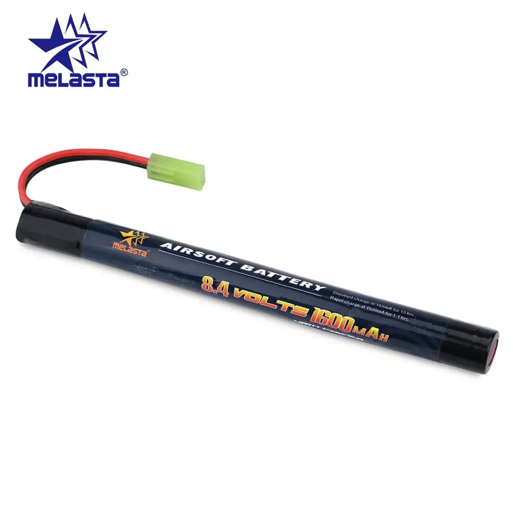 Melasta 7S 2/3A 8 4 в 1600 мАч Stick NIMH Airsoft Аккумулятор для пистолетов пакет с мини разъемом