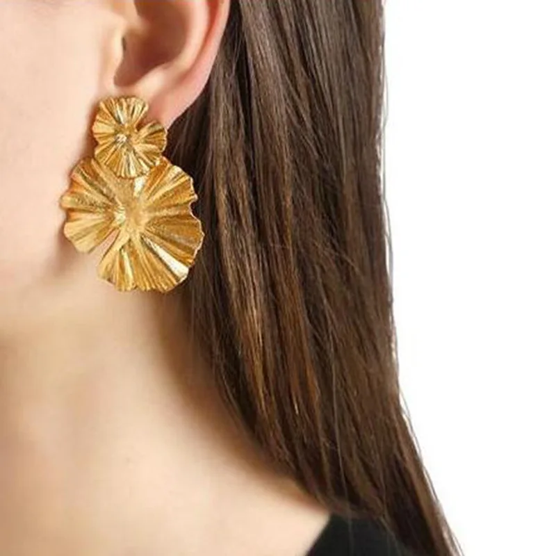 Fashion Brushed flower earrings for women and girls