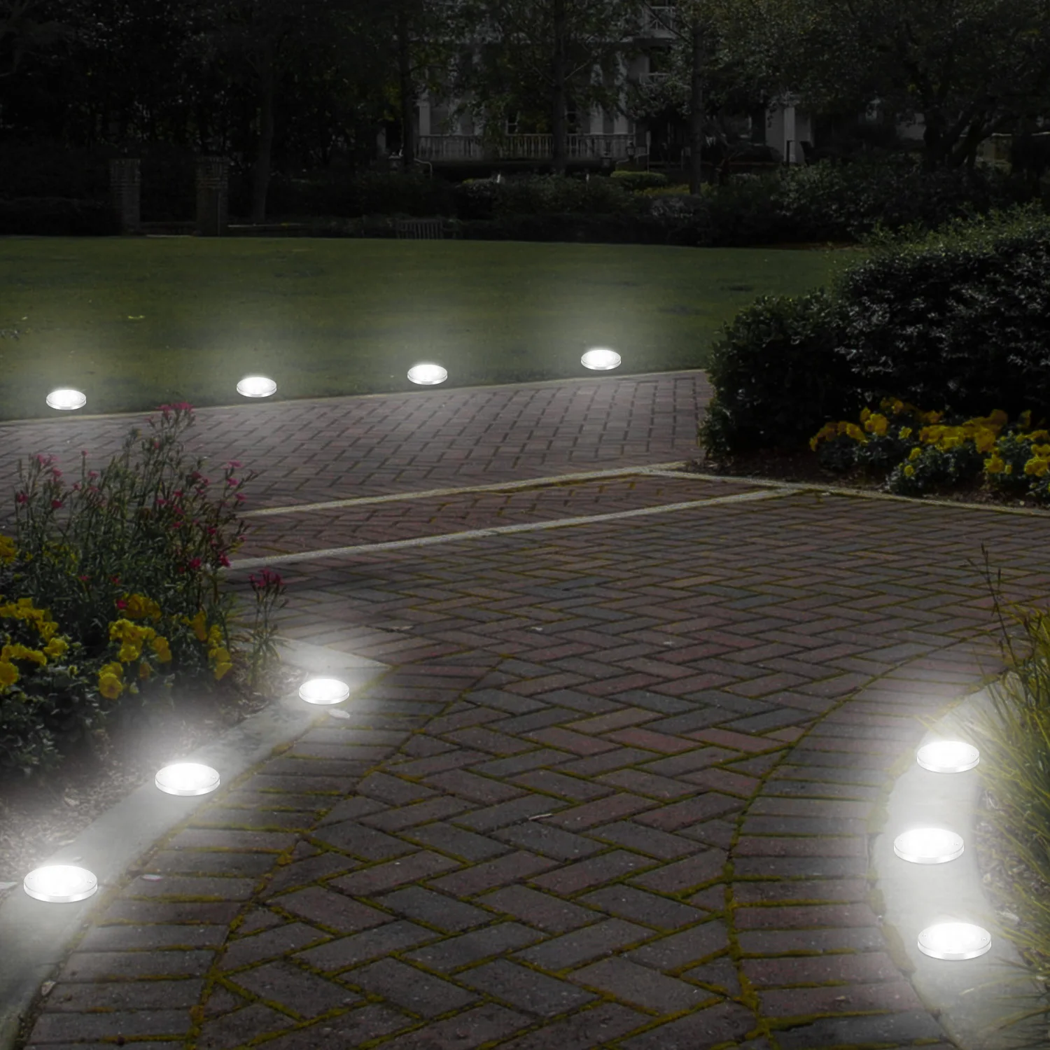 Us 16 44 35 Off 4pcs Waterproof Led Solar Lawn Lights 8 Leds Outdoor Ed Buried Ground Light Garden Decor Path Lamp In Us 16 44 35 Off 4pcs Waterproof Led Solar Lawn Lights 8 Leds Outdoor Ed Buried Ground Light Garden Decor Path Lamp In