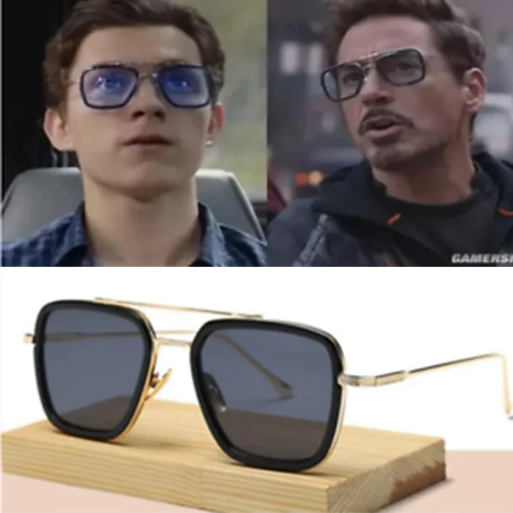

Spider-Man Far From Home Tony Iron Man Sunglasses Peter Spider-Man Edith Glasses