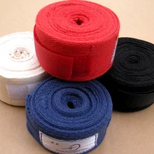 Хлопок боксерский бандаж фитнес защита браслет тренировка запястья поддержка специально для Муай Тай/Санда/ММА/карате