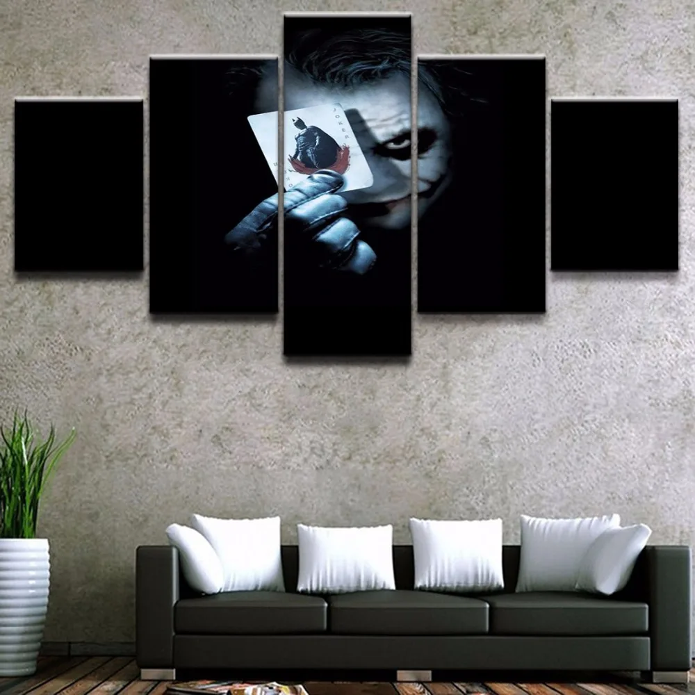 Buy 5 Panels Joker Modular Pictures Modern Home Wall
