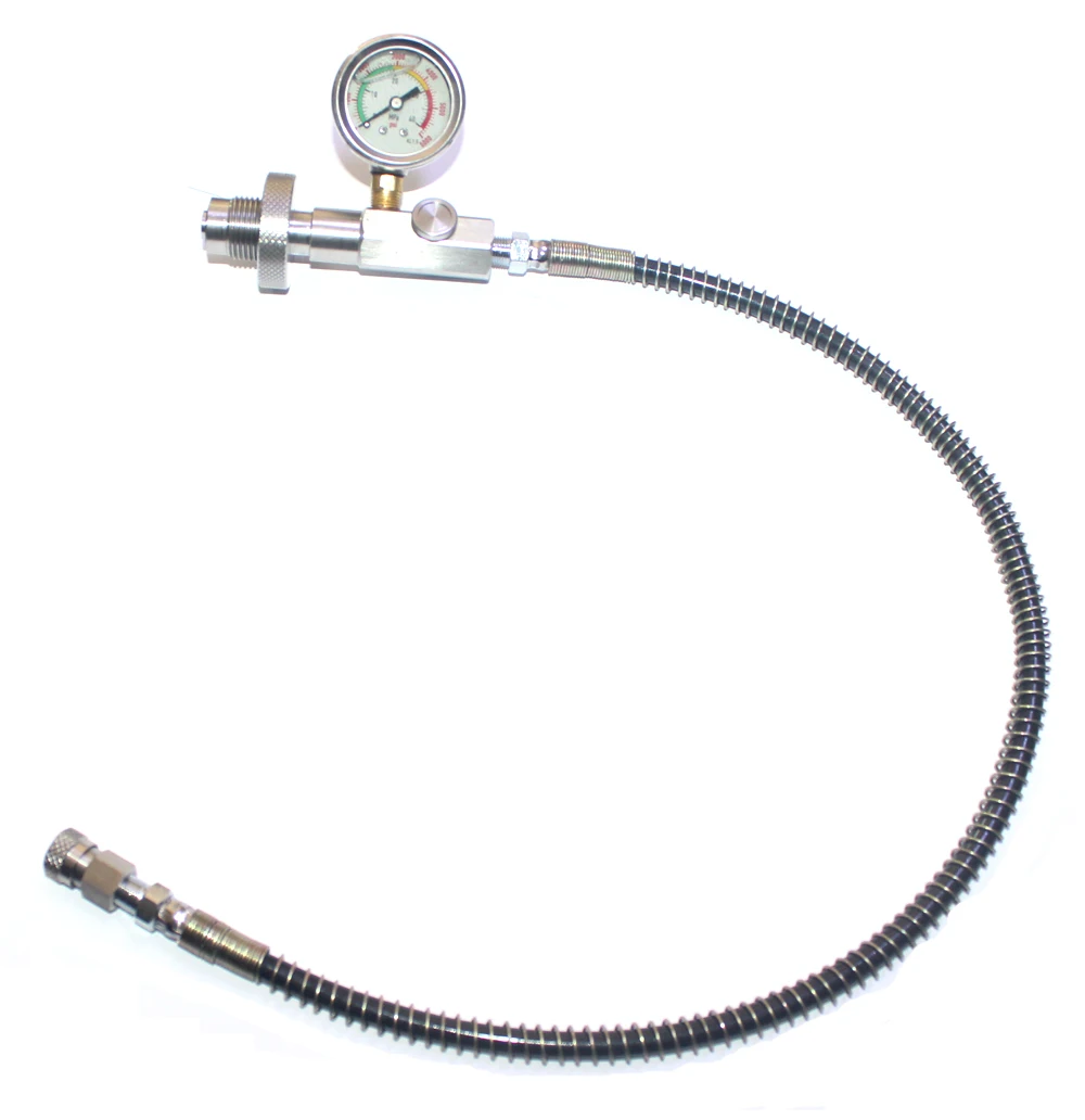 Paintball PCP الغوص الفولاذ المقاوم للصدأ HPA الدين G5/8 موصل صالح محطة تعبئة محول الشحن واقية من الاهتزاز قياس الضغط Paintball PCP الغوص الفولاذ المقاوم للصدأ HPA الدين G5/8 موصل صالح محطة تعبئة محول الشحن واقية من الاهتزاز قياس الضغط