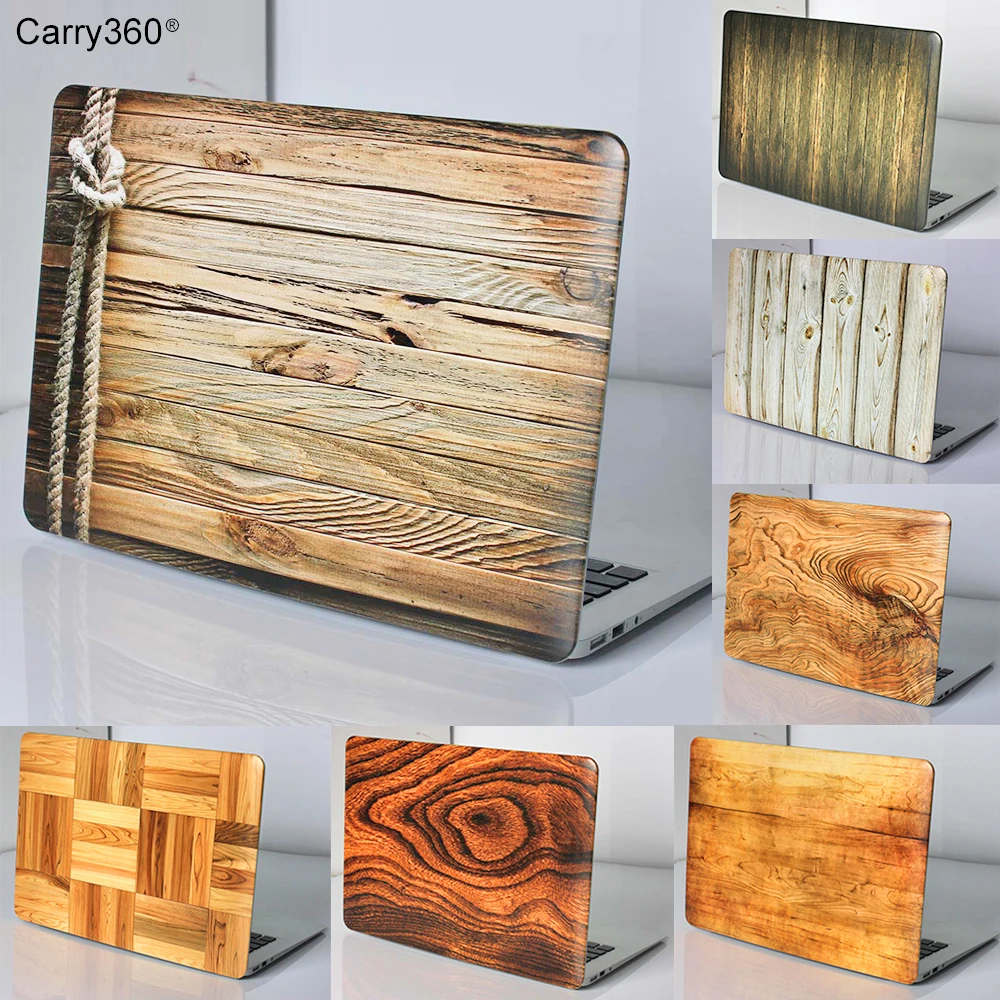 Buy Carry360 Wood Print Hard Laptop Bag Case Cover for