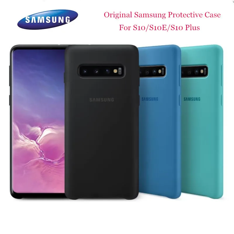 

Original Samsung S10E Protective Silky Silicone Back Cover Soft-Touch Phone Shell For S10 + S10 lite Galaxy S10 S10 Plus Case