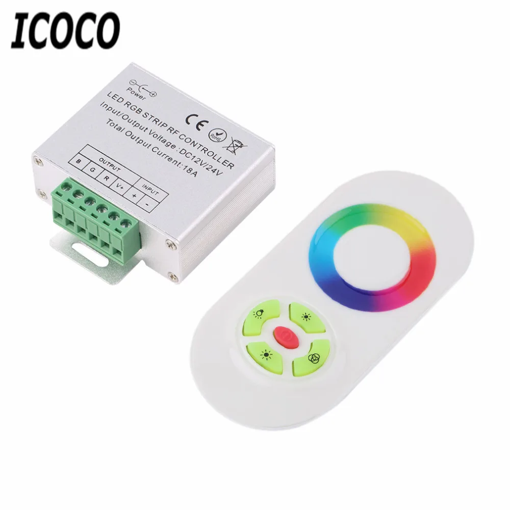 

Wireless RF SMD RGB led Strip Light Touch Dimmer Remotely Controller, DC Strips Remote Control for RGB LED Strip Light