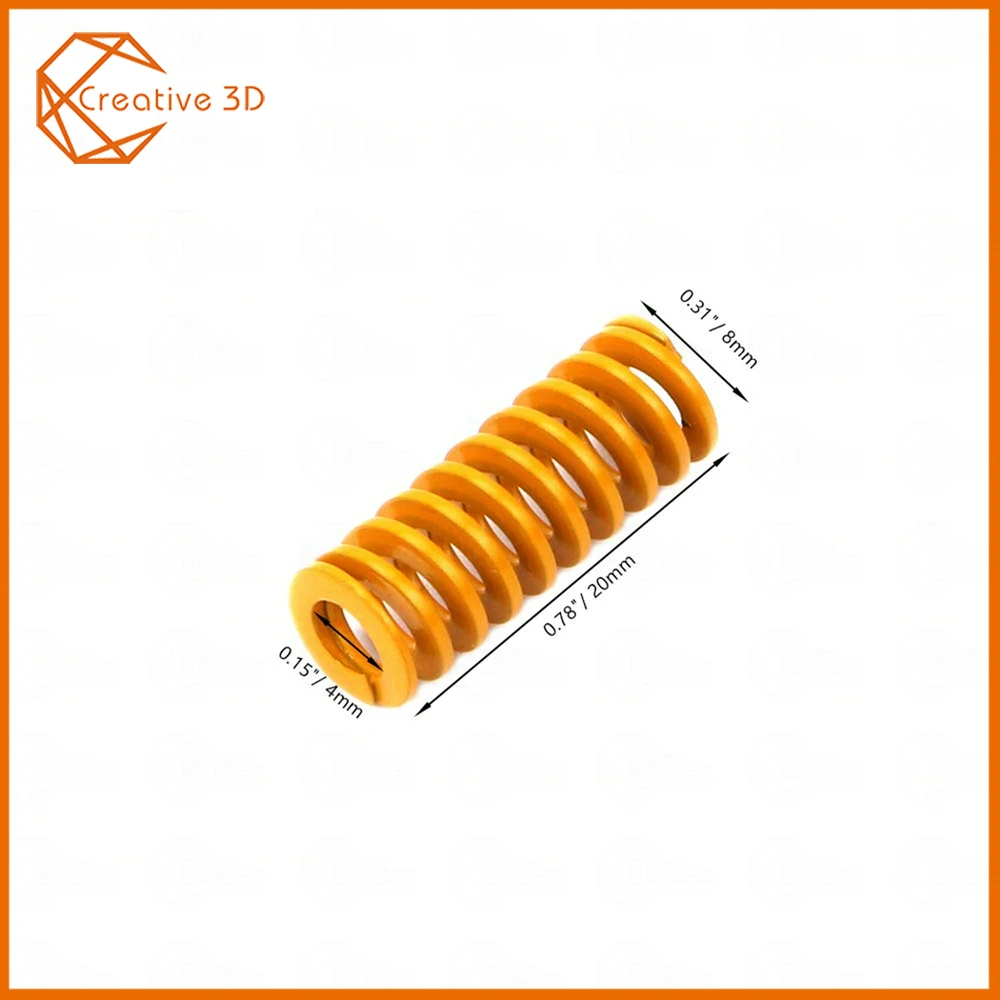 

10pcs 3D Printer Parts Spring Imported Length 20mm OD 8mm ID 4mm For Heated bed CR-10 CR-10Mini CR-10S Series 3D Printer