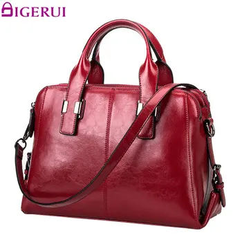 

DIGERUI Women Genuine Leather bags Totes Messenger Bags Designer Luxury Brand Bag Female Handbag Cow Leather Handbags SJ011