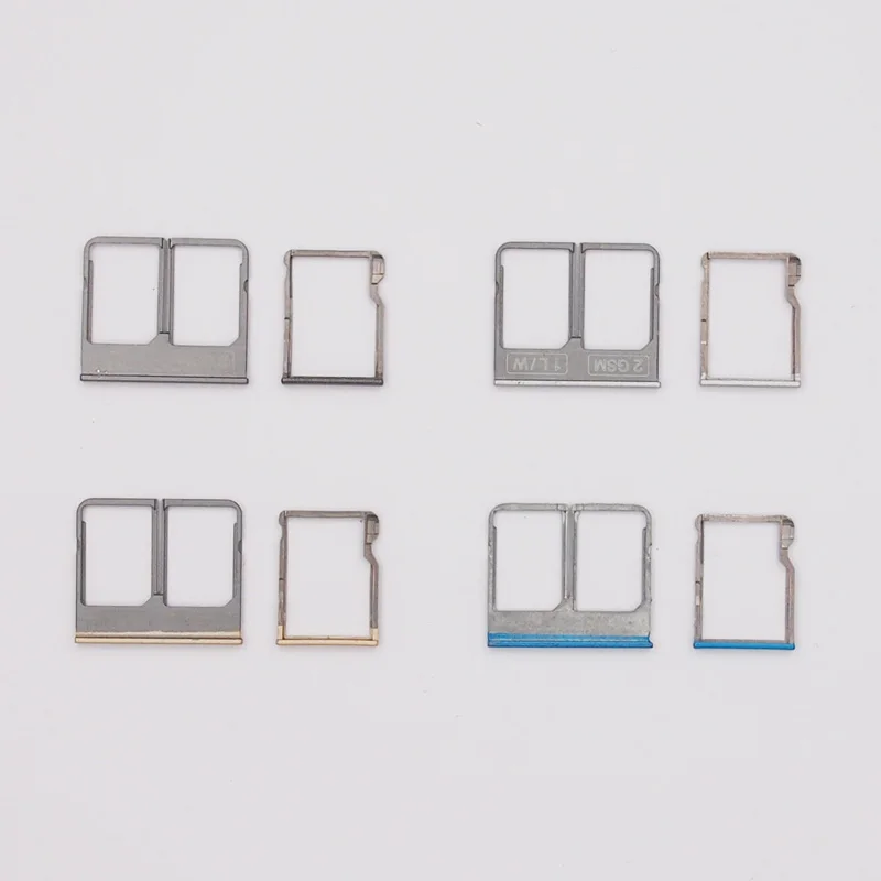 

BaanSam New Dual SIM Card Tray Micro SD Card Tray Slot Housing Case For HTC One 2 M8 Replacement Parts