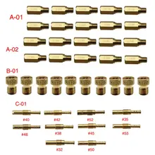 10pcs Set Slow/Pilot Jet Or Main Jet For PWK Keihin OKO CVK Mikuni KOSO Motorcycle Carburetor Vice injectors Nozzle 12 main jet $ 9 99