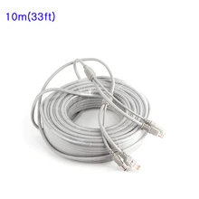 10 М/33ft CCTV Сетевой Кабель RJ45 Кабель с 12 В Питания ПОСТОЯННОГО ТОКА 2.1×5.5 мм CAT5/5e Ethernet Расширение ВИДЕОНАБЛЮДЕНИЯ Кабель Для ВИДЕОНАБЛЮДЕНИЯ Ip-камера NVR
